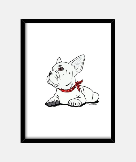Cadre bouledogue fran&ccedil;ais.