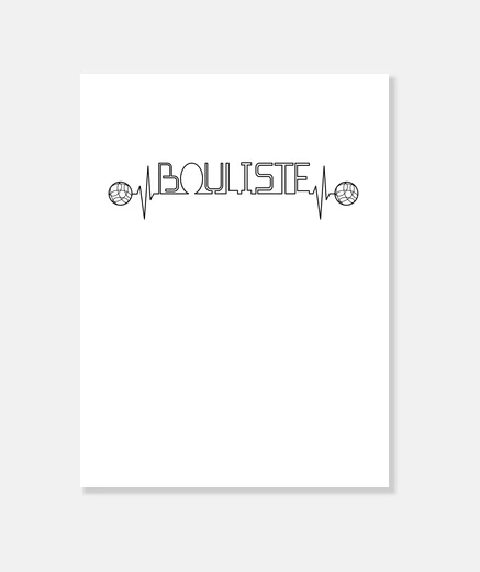 Wall bouliste boules et pétanque humor