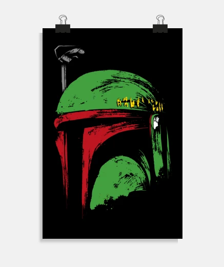 Poster bounty hunter helmet