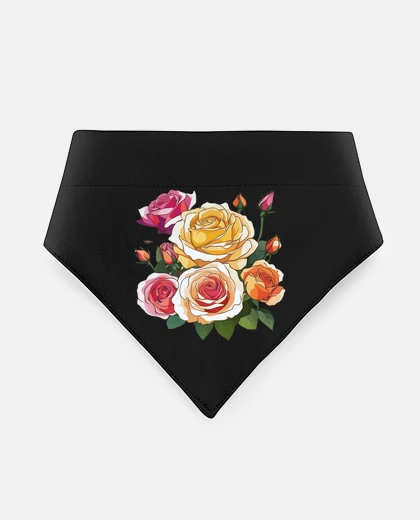 Mascotas bouquet de roses rouges jaunes boutons petales 