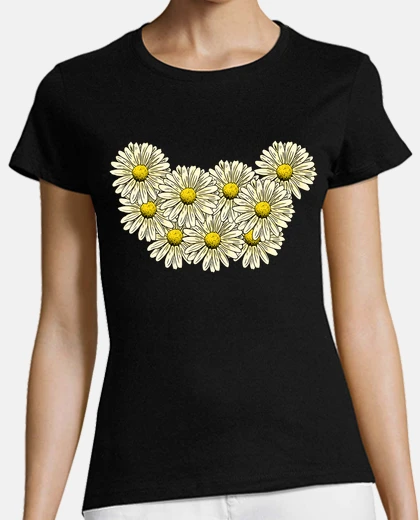 Playera bouquet of daisies