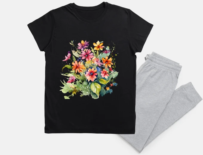 Pyjama bouquetofanemonespeoniesflowers