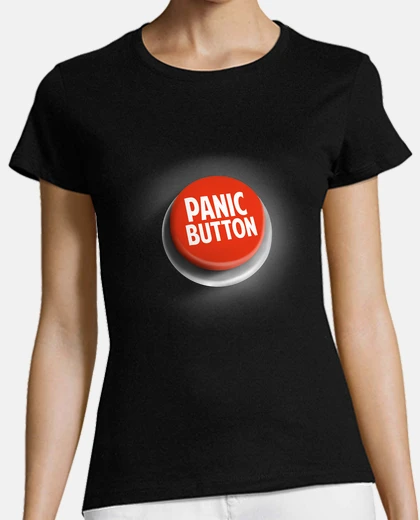 Tee-shirt bouton panique - anxiété - drôle