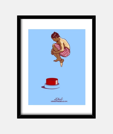 Cadre bouton rose