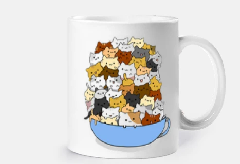 bowl of cats