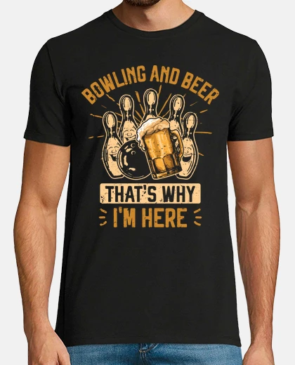 Tee-shirt bowling et bowling à bière y cerveza