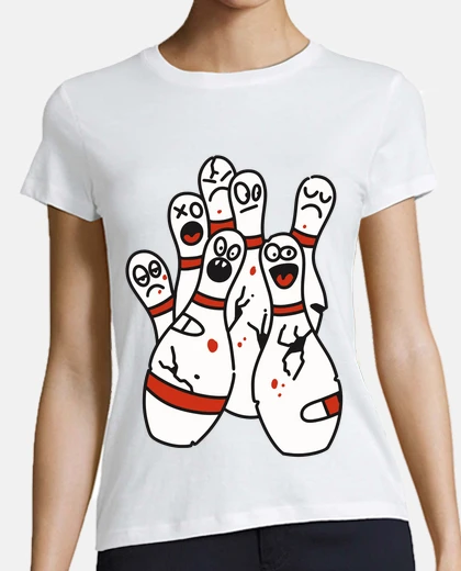 Playera bowling evening bowling shoes club