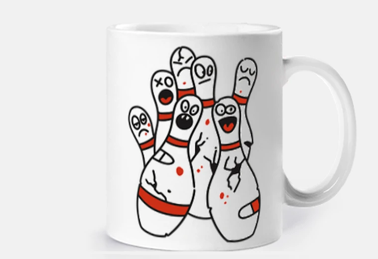 Cup bowling evening bowling shoes club cup coffee tea croissants herbal tea infusion