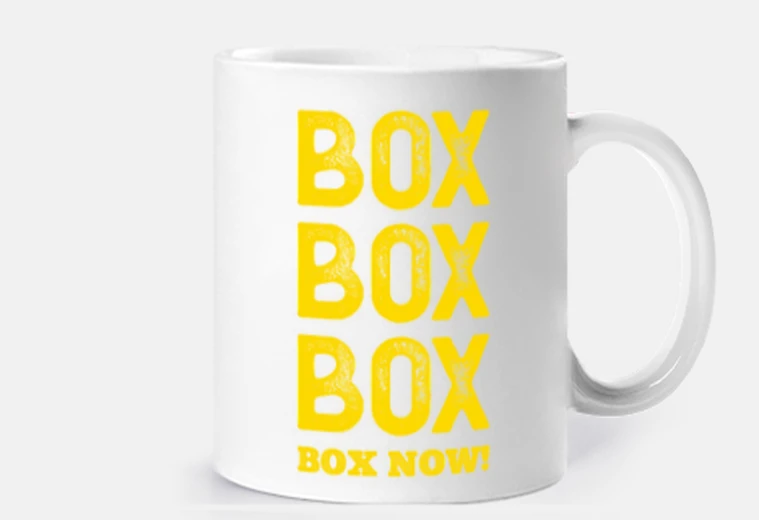 Tazza box box box box adesso f1