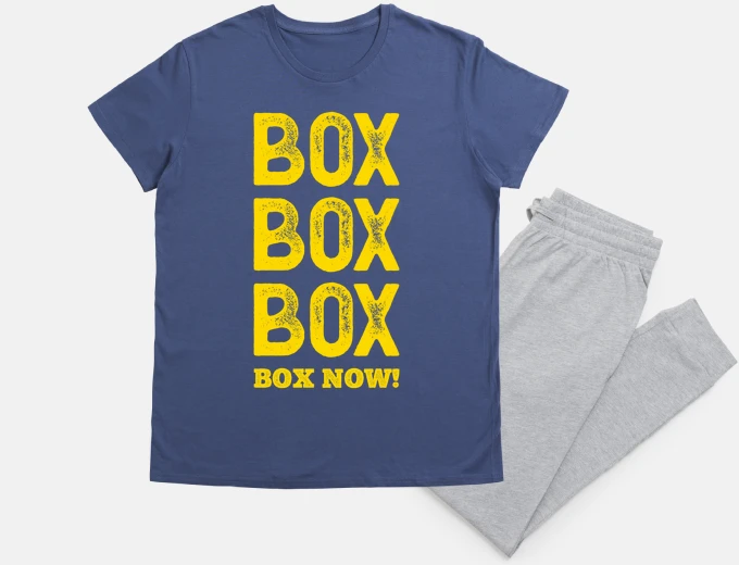 Pigiama box box box box adesso f1