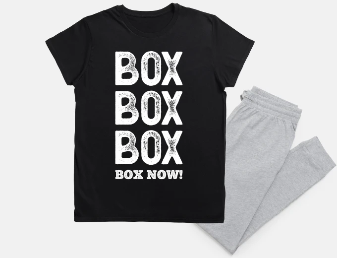 Pigiama box box box box ora f1