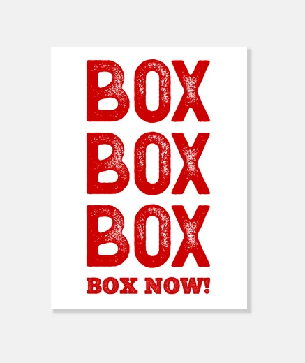 Stampa box box box box ora f1