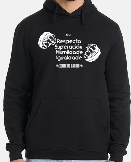 Sudadera boxeo valores - blanco