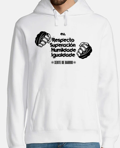 Sudadera boxeo valores - negro