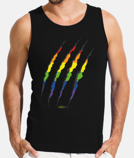 boy&#39;s rainbow scratch t-shirt top
