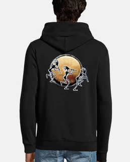 boy, jersey hooded black
