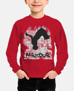 boy long sleeve red parkour