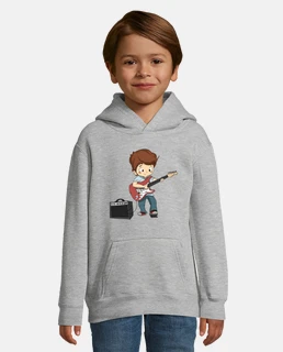 boy playing the guitar