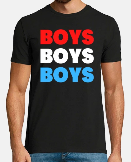 T-shirt Boys Boys Boys Red White Blue
