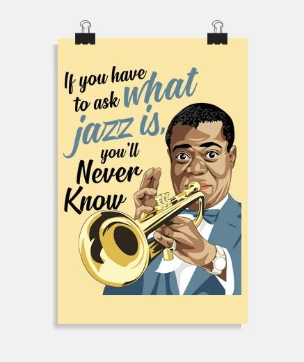 Poster braccio strong hat il jazz