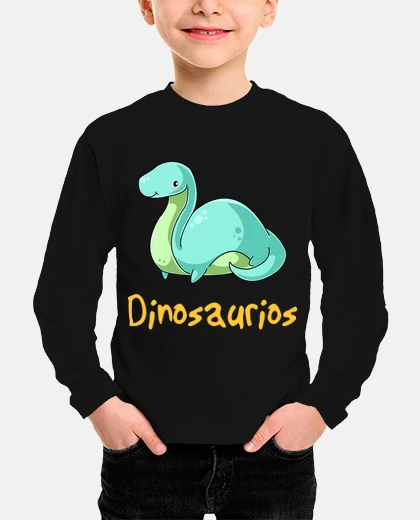 Kids brachiosaurus baby kawaii long sleeve kids t-shirts