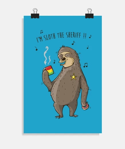 Poster bradipo lo sceriffo