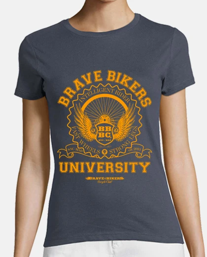 Playera Brave Bikers University