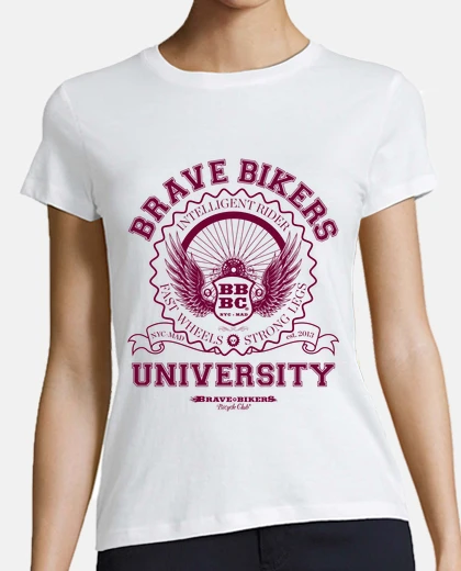 Playera Brave Bikers University
