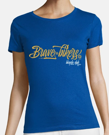 T-shirt brave ciclisti di script
