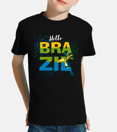 Kids brazil flag football team samba course
