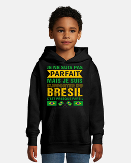 Sudadera de fútbol con la bandera brasileña de Brasil