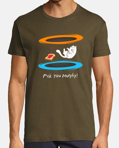 Camiseta Break the rules - Portal cat -Murphy law