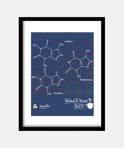 Framed breakfast cup ☕ (dark backgrounds)