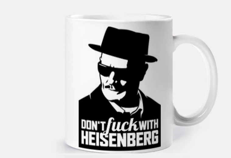 Cup breaking bad: heisenberg