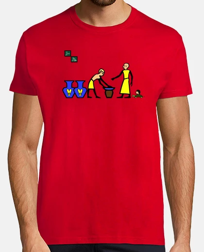 T-shirt breaking male