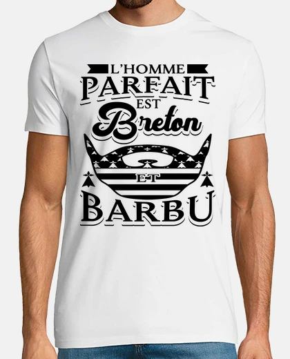Tee-shirt Breton Barbu Cadeau pour Hommes de la