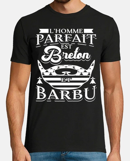 Tee-shirt Breton Barbu Cadeau pour Hommes de la