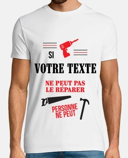 T-shirt homme humour Bourré personnalisé avec prénom