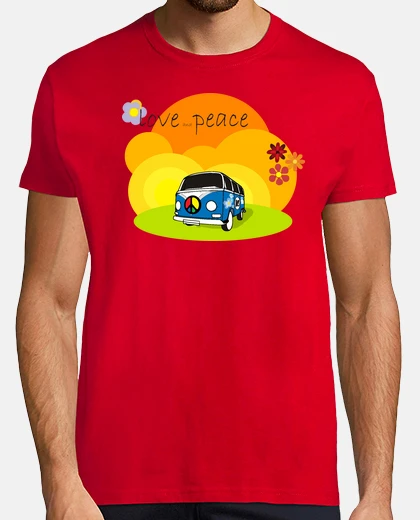 T-shirt brindisi hippie vw v.01