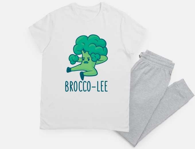 Pigiama broccoli, umorismo di karate, chetogenico, keto, giardinaggio,