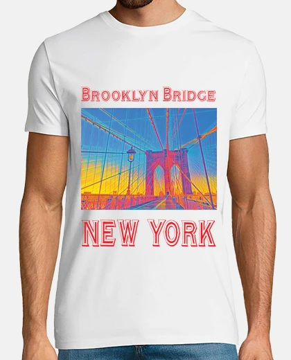 T-shirt brooklyn bridge sunrise (1)