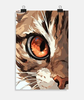 Brown Tabby Cat Face