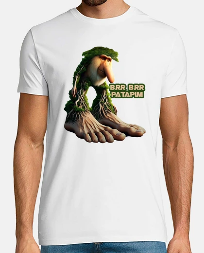 Camiseta brr brr mono de árbol de patapim con te
