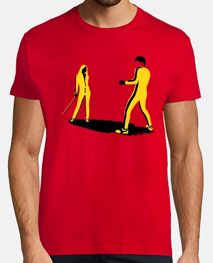 T-shirt bruce lee vs. mamba nero