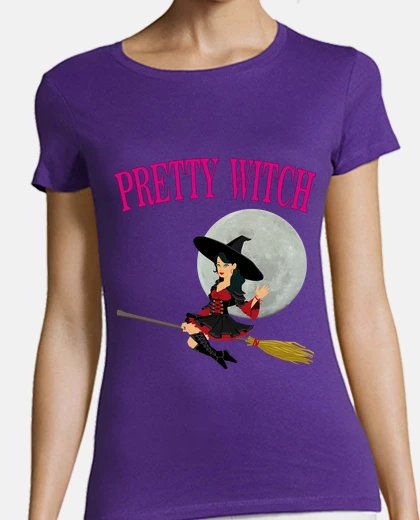 Playera bruja guapa  con luna