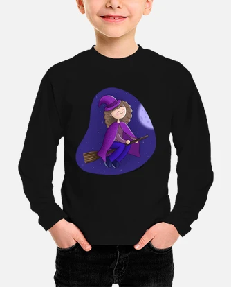 Camiseta ninos bruja morada laTostadora