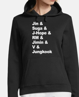 Bts hoodie hotsell with all names