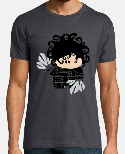 T-shirt bubble forbici mani