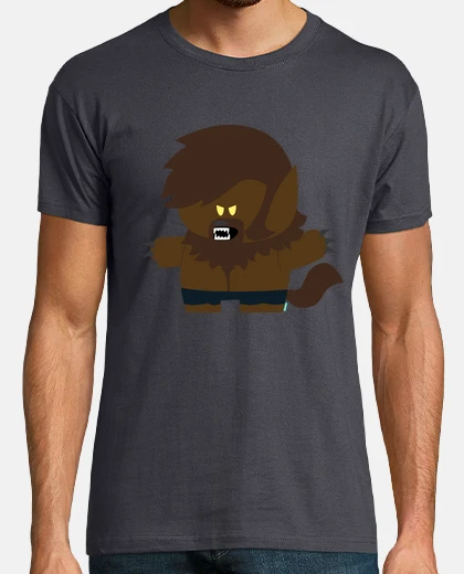 T-shirt bubble uomo lupo