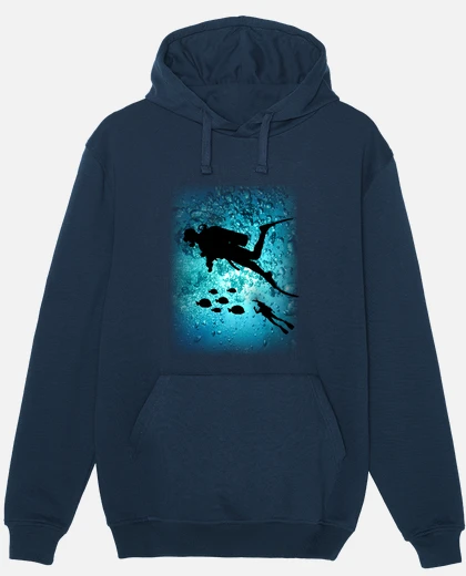 Sudadera Con Capucha Para Buceo - Peso 241 Gr, Tejido Clásico, Cuello Reforzado - ¡Abrigo Cómodo Después Del Agua!